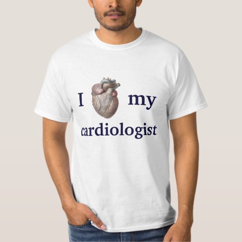 Vintage Human Anatomy I Love My Cardiologist T_Shirt