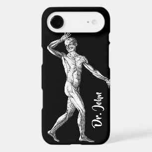 Vintage Human Anatomy, Male Body Muscles iPhone 17 Air Case