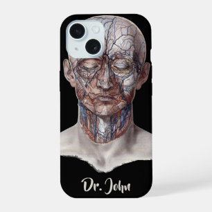 Vintage Human Anatomy Science, Head Throat Nose iPhone 15 Case