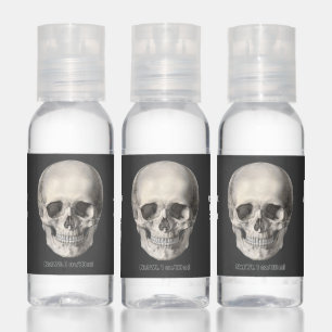 Vintage Human Anatomy Skull, Halloween Skeleton Hand Sanitizer