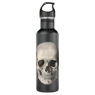Vintage Human Anatomy Skull, Halloween Skeleton Stainless Steel Water Bottle