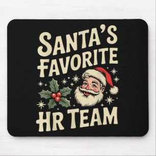 Vintage Human Resource Matching Hr Retro Christmas Mouse Pad