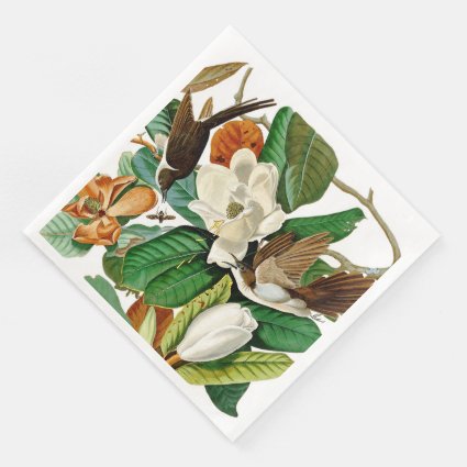 Vintage Humming Bird Floral Decoupage 