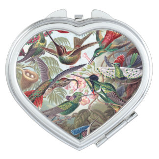 Vintage Hummingbird Compact Mirror, Gift for Her Compact Mirror