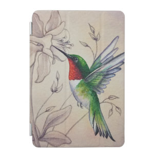 Vintage Hummingbird No. 6 Watercolor Art iPad Mini Cover
