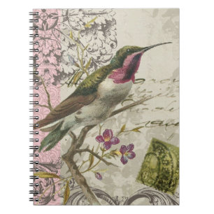 Vintage Hummingbird...notebook Notebook