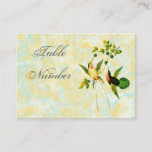 Vintage Hummingbird Table Number Cards at Zazzle
