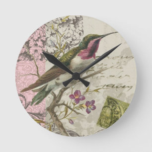 Vintage Hummingbird...wall clock