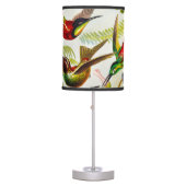 Vintage Hummingbirds by Ernst Haeckel Table Lamp (Front)