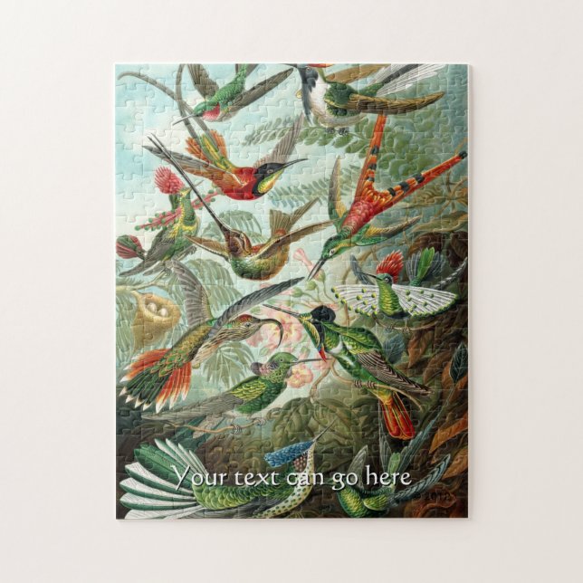 Vintage Hummingbirds Jigsaw Puzzle (Vertical)