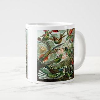Vintage Hummingbirds Large Coffee Mug