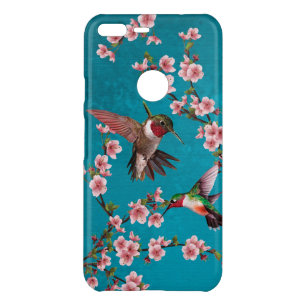 Vintage Hummingbirds & Pink Cherry Blossoms Uncommon Google Pixel XL Case