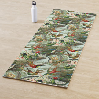 Vintage Hummingbirds Yoga Mat