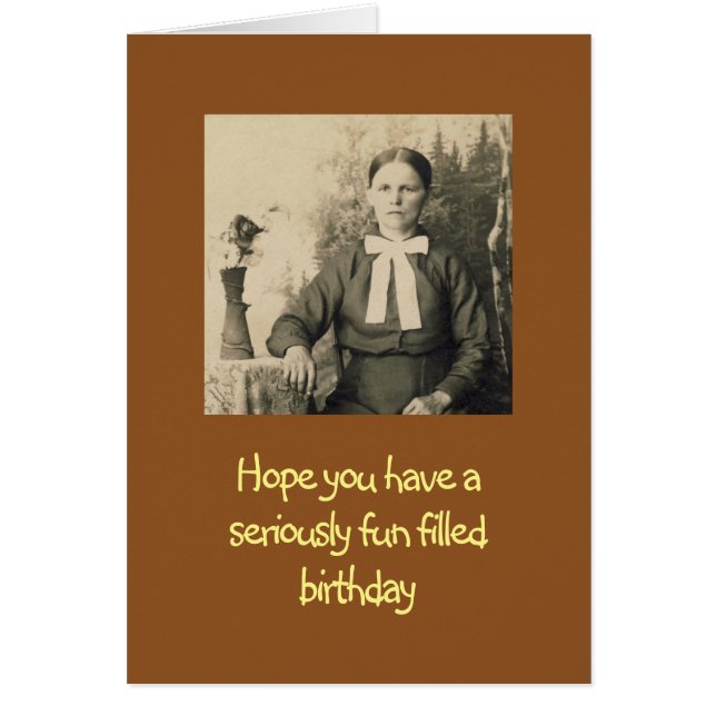 Vintage humor Birthday card (Front)