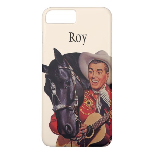 Vintage Humor Cowboy Singing Music to his Horse iPhone 8 Plus7 Plus Case