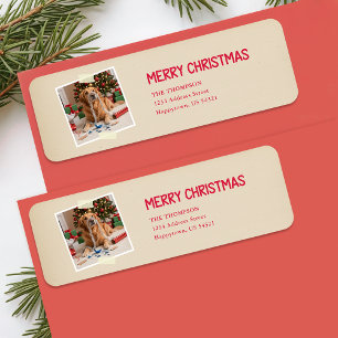 Vintage Humor Merry Christmas Return Address Label