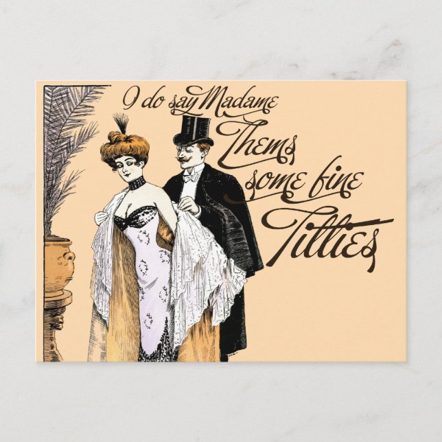 Vintage Humor Postcard (Front)