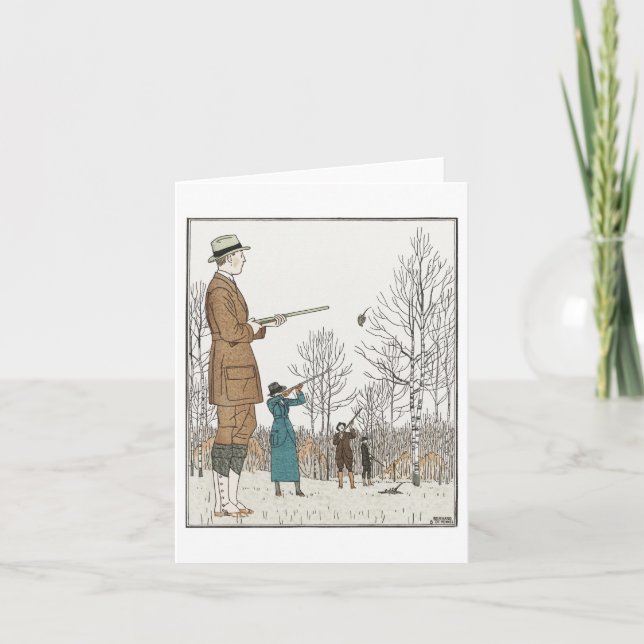 Vintage Hunting Card (Front)