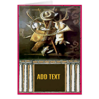Vintage Hunting Gear edit text Cards
