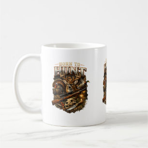 Vintage Hunting Mug Born to Hunt Wildlife Hunter