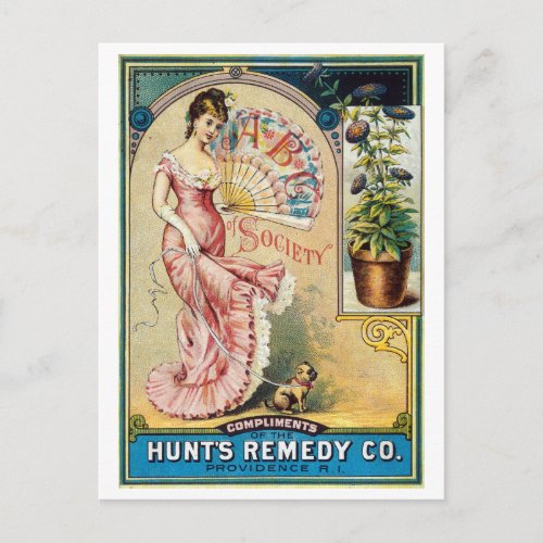 Vintage Hunts Remedy Company Advertisement Postcard