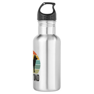 Vintage Husky Dad Retro Dog Vector Design_1 Stainless Steel Water Bottle