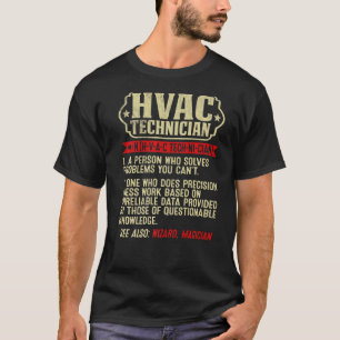 Vintage HVAC Technician Definition HVAC Tech AC Re T-Shirt