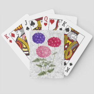 Vintage Hydrangea Flower Floral Playing Cards