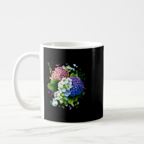 Vintage Hydrangea Inspired Flower Plant Lover gard Coffee Mug