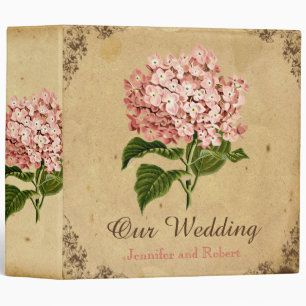 Vintage Hydrangea Wedding Binder