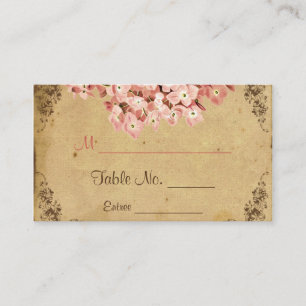 Vintage Hydrangea Wedding Place Cards