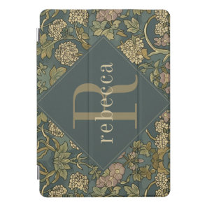 Vintage Hydrangea William Morris Monogram iPad Pro Cover