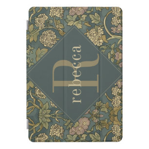 Vintage Hydrangea William Morris Monogram iPad Pro Cover