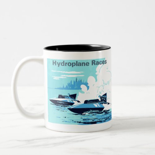 Vintage Hydroplanes The Thunderboats Two_Tone Coffee Mug