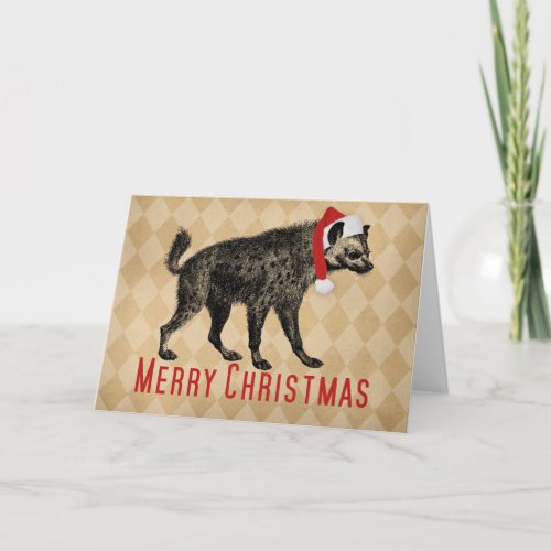 Vintage Hyena Christmas Cards