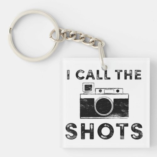 Vintage I call the Shots Camera Graphic Keychain