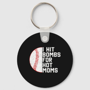 Vintage I Hit Bysebyll Bombs For Hot Moms Bysebyll Keychain
