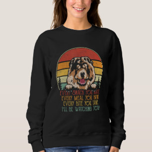 Vintage I ll Be Watching You Chow Chow Stalker Dog Sweatshirt