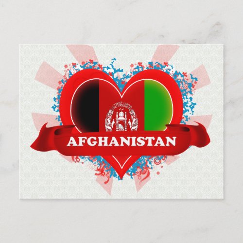 Vintage I Love Afghanistan Postcard