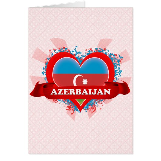 Vintage I Love Azerbaijan Cards (Front)