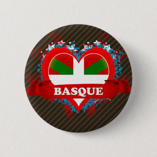 Vintage I Love Basque Button