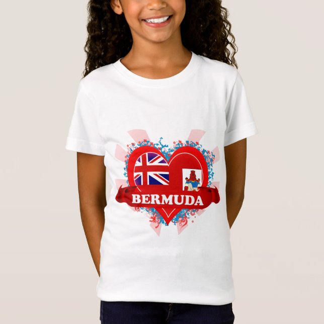 Vintage I Love Bermuda T-Shirt (Front)