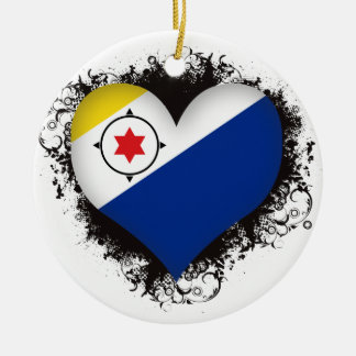 Vintage I Love Bonaire Ceramic Ornament