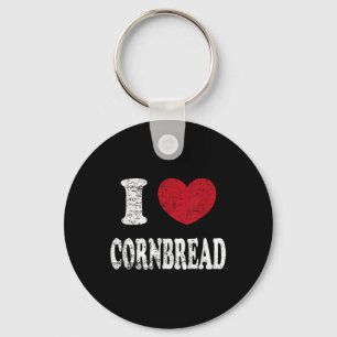 Vintage I Love Cornbread Keychain