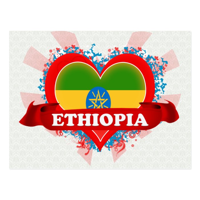 Vintage I Love Ethiopia Postcard Zazzle