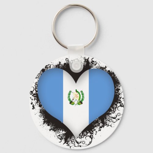 Vintage I Love Guatemala Keychain