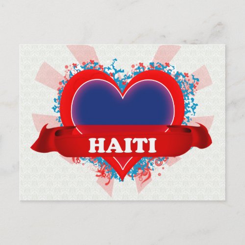 Vintage I Love Haiti Postcard