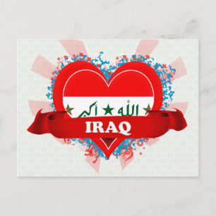 Vintage I Love Iraq Postcard