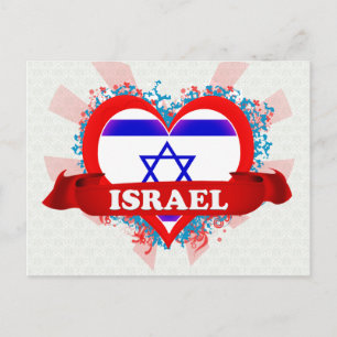 Vintage I Love Israel Postcard