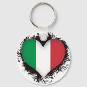 Vintage I Love Italy Keychain